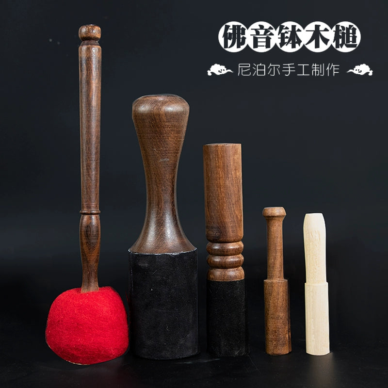 Fanmuguo Knocking Stick Knocking Bowl Frotton Nepal Handmade Buddha Sound Bowl Rotating Stick Bowl Hammer Himalaya Bowl Mallet Peach Wood Stick Copper Bowl Stick