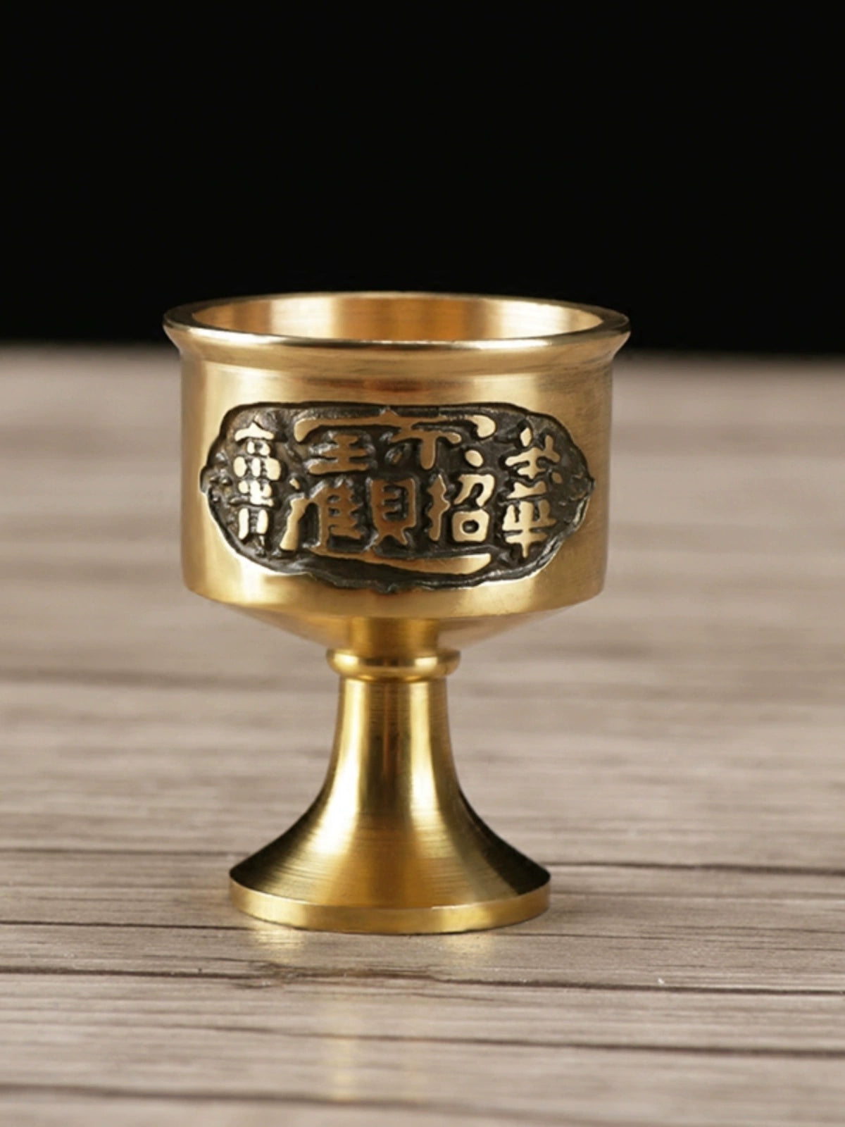 God of Wealth Worship Wine Glass for Guan Gong God of Wealth Wine Glass for Wine Glass Copper Cup Brass Buddha Worship Water Cup Wine Copper Cup