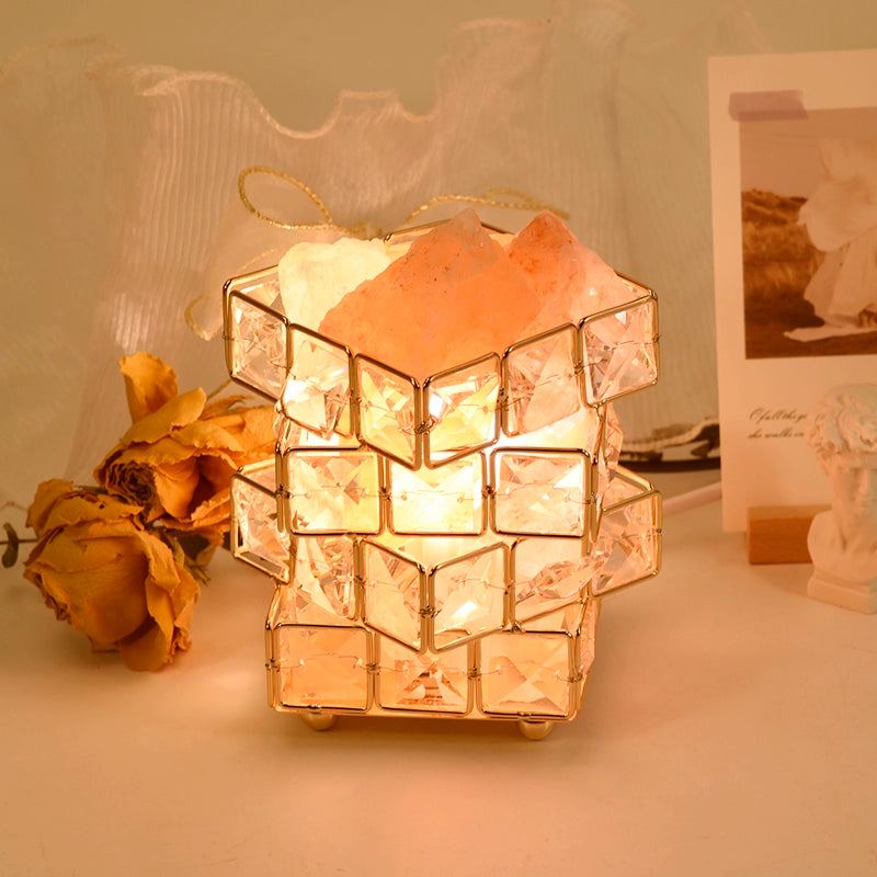 Bedroom Essential Oil Fire-Free Crystal Salt Light