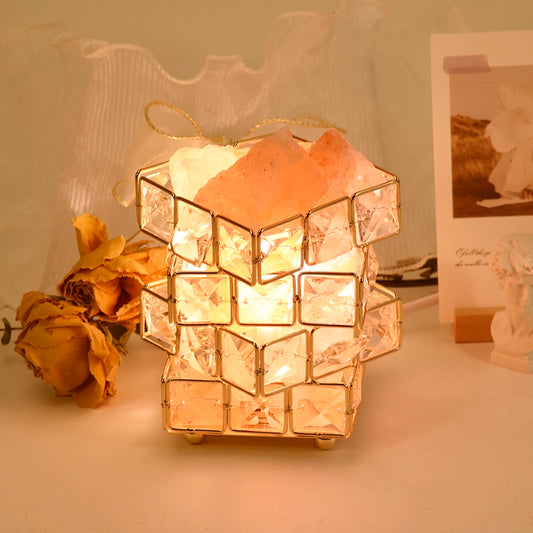 Bedroom Essential Oil Fire-Free Crystal Salt Light
