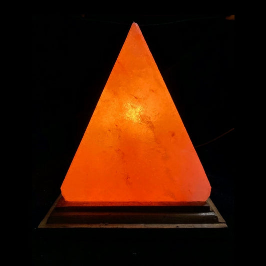 [off the Shelf after Taking a Photo of a Single Item] Pyramid Salt Light Dimmable Small Night Lamp for the Bedroom of the Natural Ore of the Himalayas