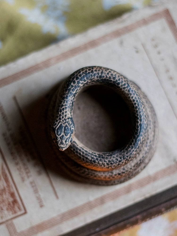 Juhan Coiled Simulated Snakes Ornaments Vase Alternative Decorative Gift Grocery Garden Creative [Su Qi]]