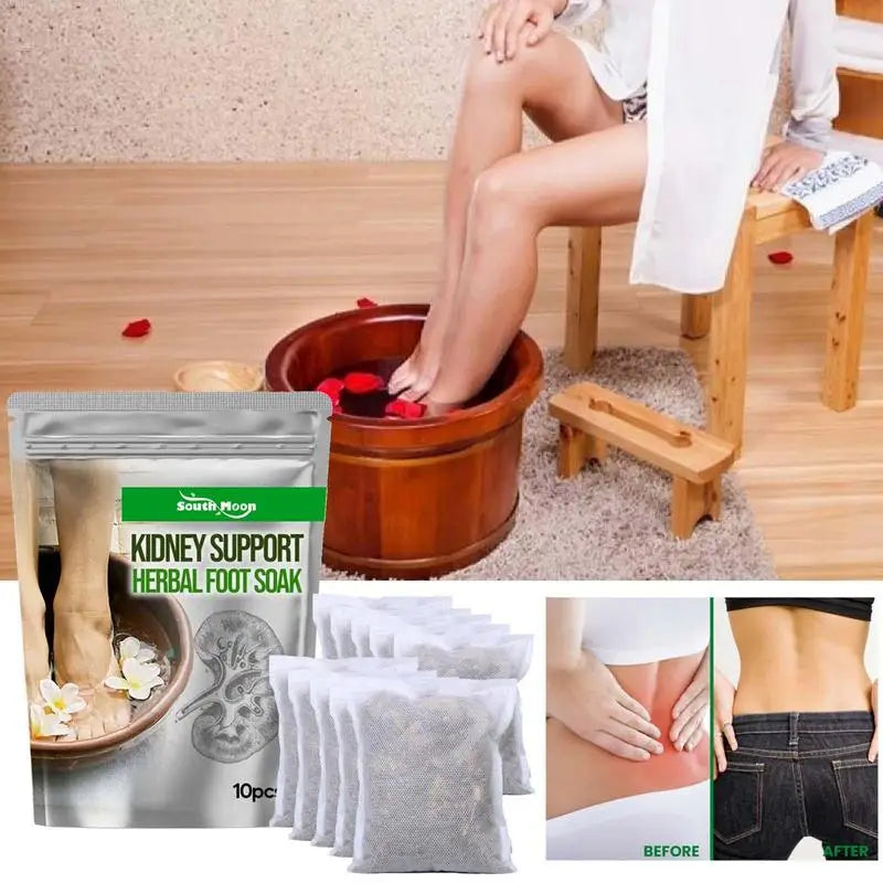 10Pcs Foot Cleansing Soak Natural Herbal Detox Relieve Fatigue Slimming Foot Spa Soak Improve Sleep Body Reflexology Spa Relax
