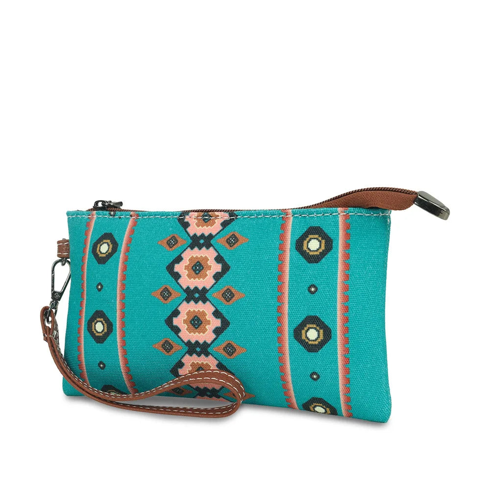 Hot Selling Bohemian Style Women's Wallet Fashion European American Retro Portable Women's Bag Leisure Trend Zipper Small Wallet