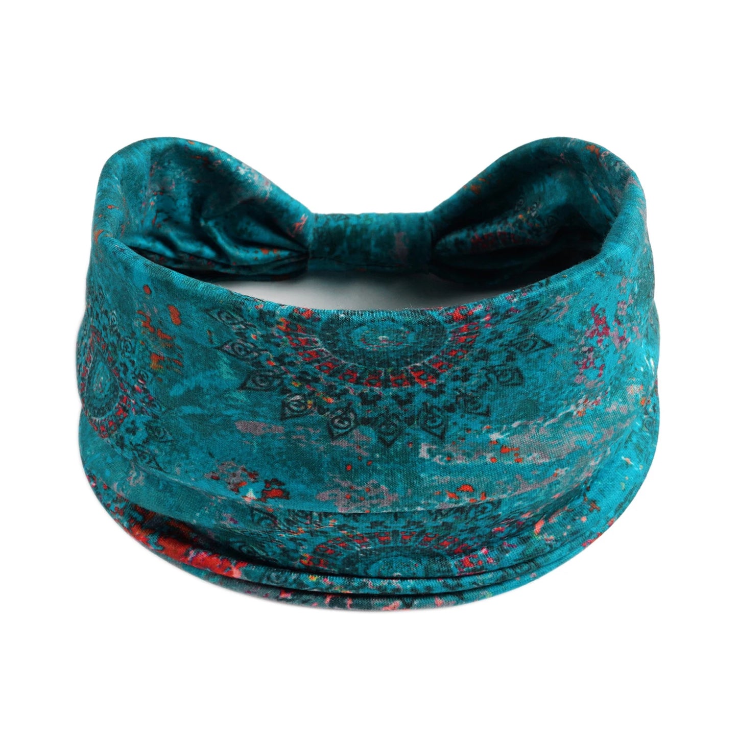 Bohemian Style Elastic Hair Bands Yoga Headband Women Headwear Print Vintage Cross Unisex Scrunchies Hair Accessories