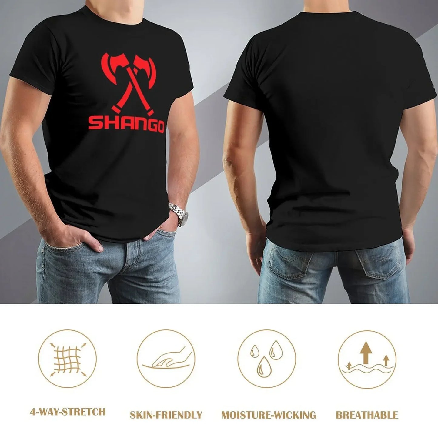 Shango Orishas Yoruba Santeria T-Shirt anime t shirts vintage clothes shirts graphic tees mens fashion