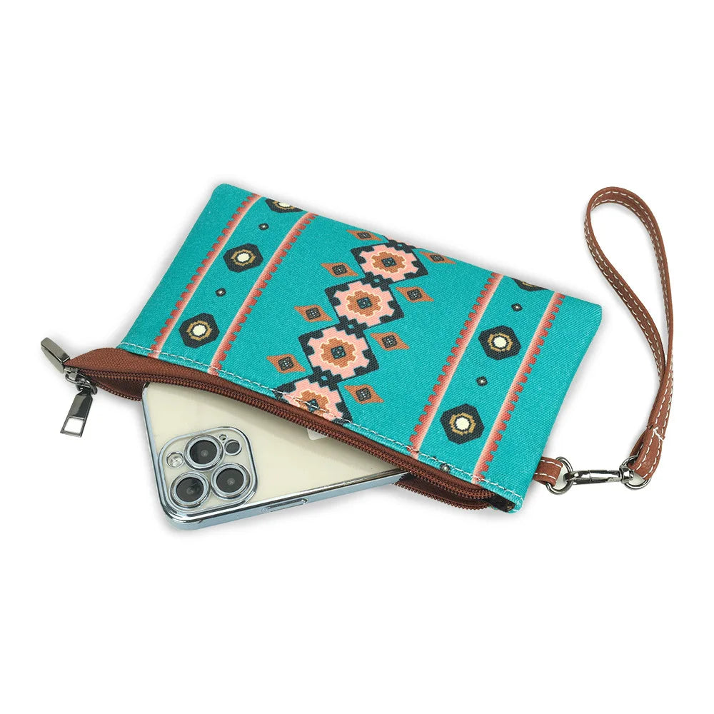Hot Selling Bohemian Style Women's Wallet Fashion European American Retro Portable Women's Bag Leisure Trend Zipper Small Wallet