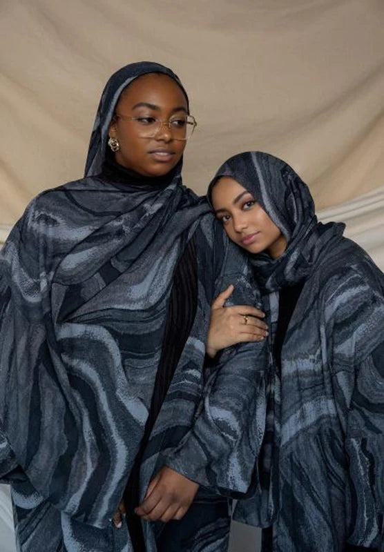 1Pcs Islam Ramadan Watercolor Print Hijab Women Bohemian Soft Muslim Hijabs Foulard Femme Shawl Wrap Scarf Headscarf