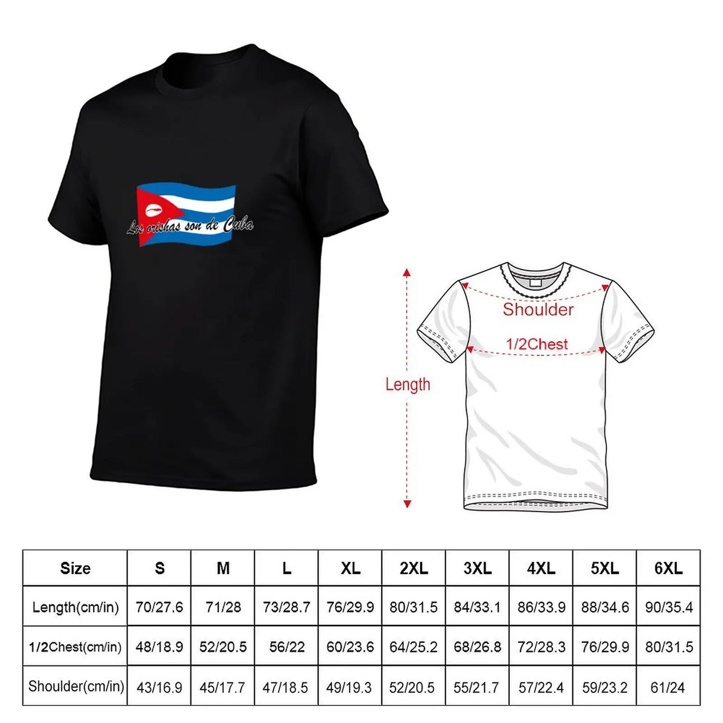 Los Orishas son de Cuba T-Shirt baggy shirts vintage graphic t shirts animal prinfor boys mens t shirts