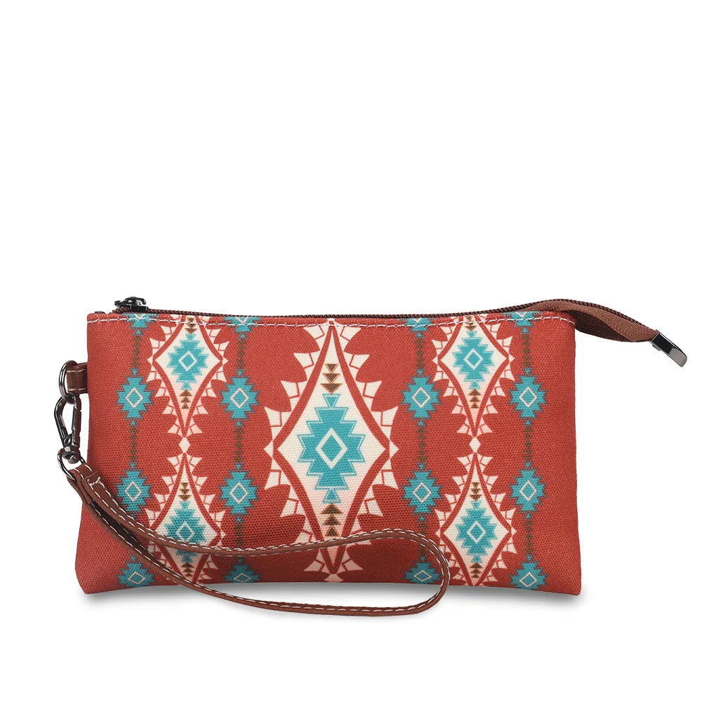 Hot Selling Bohemian Style Women's Wallet Fashion European American Retro Portable Women's Bag Leisure Trend Zipper Small Wallet