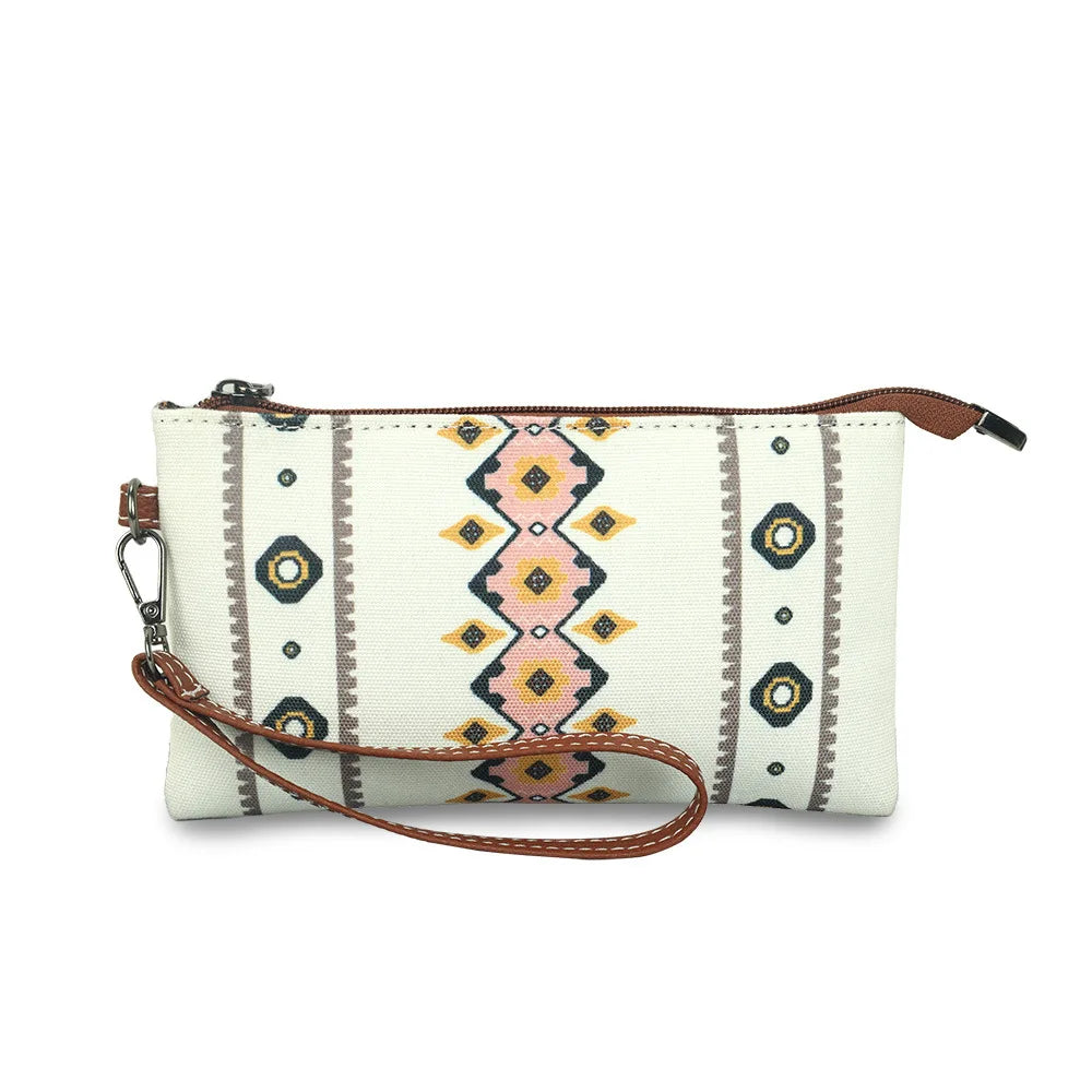 Hot Selling Bohemian Style Women's Wallet Fashion European American Retro Portable Women's Bag Leisure Trend Zipper Small Wallet