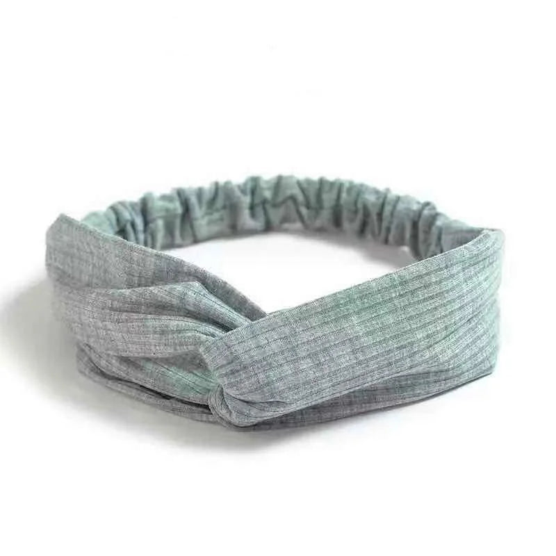 2022 New Fashion Women Summer Style Headbands Bohemian Girl Cross Turban Bandage Bandanas Hairbands Headwear Hair Accessories