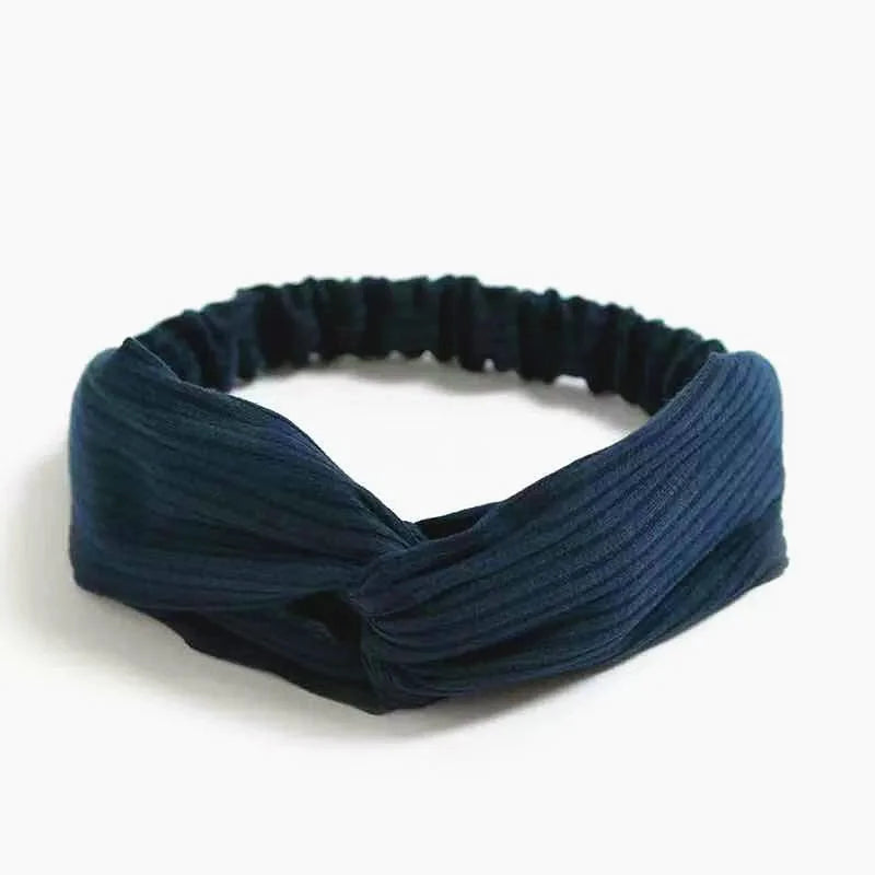 2022 New Fashion Women Summer Style Headbands Bohemian Girl Cross Turban Bandage Bandanas Hairbands Headwear Hair Accessories