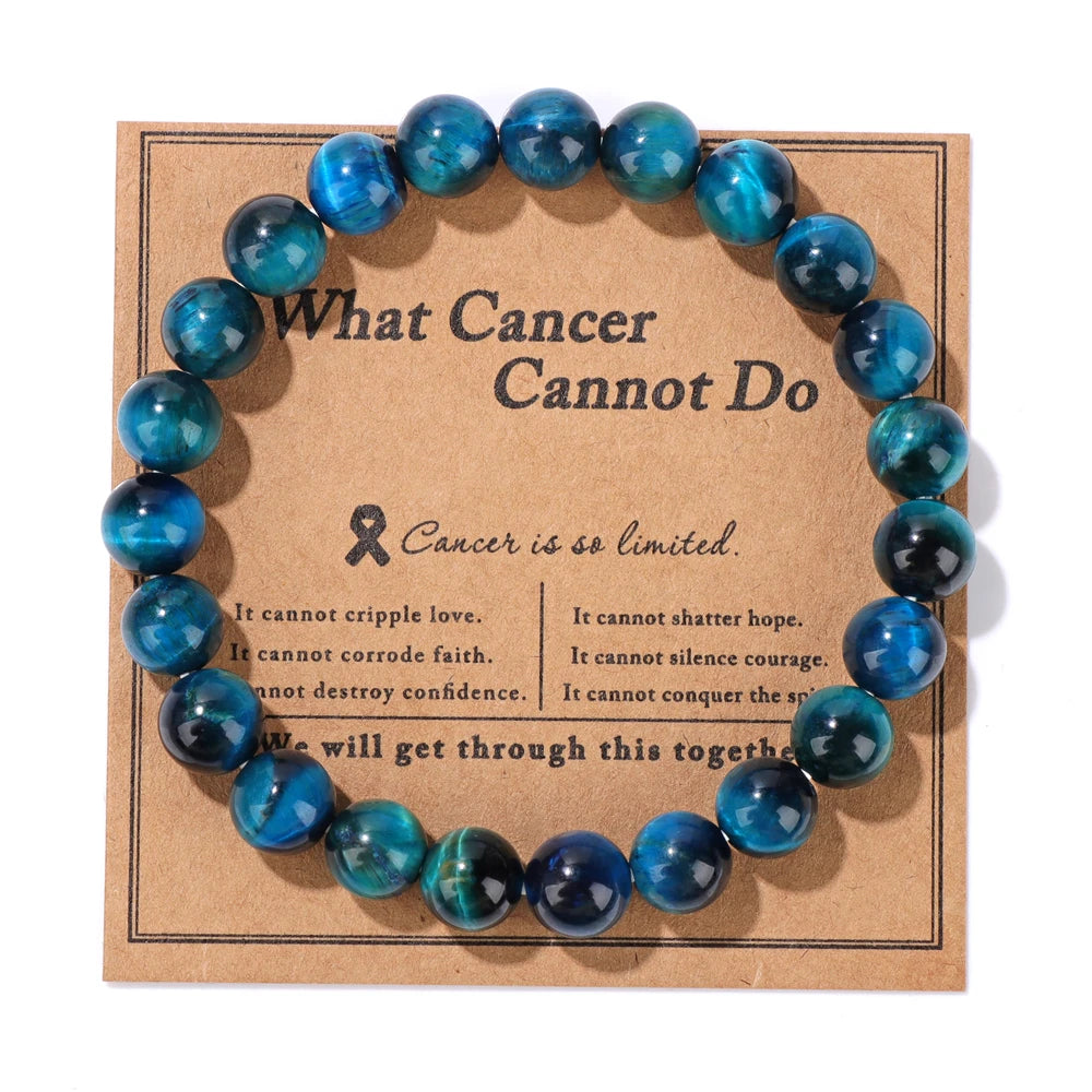 Fashion Tiger Eye Beaded Bracelet Natural Stone Stretch Bracelet With Different Blessings Women Men Protection Spiritual Jewelry