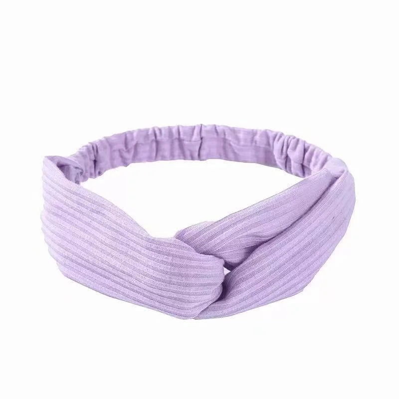 2022 New Fashion Women Summer Style Headbands Bohemian Girl Cross Turban Bandage Bandanas Hairbands Headwear Hair Accessories