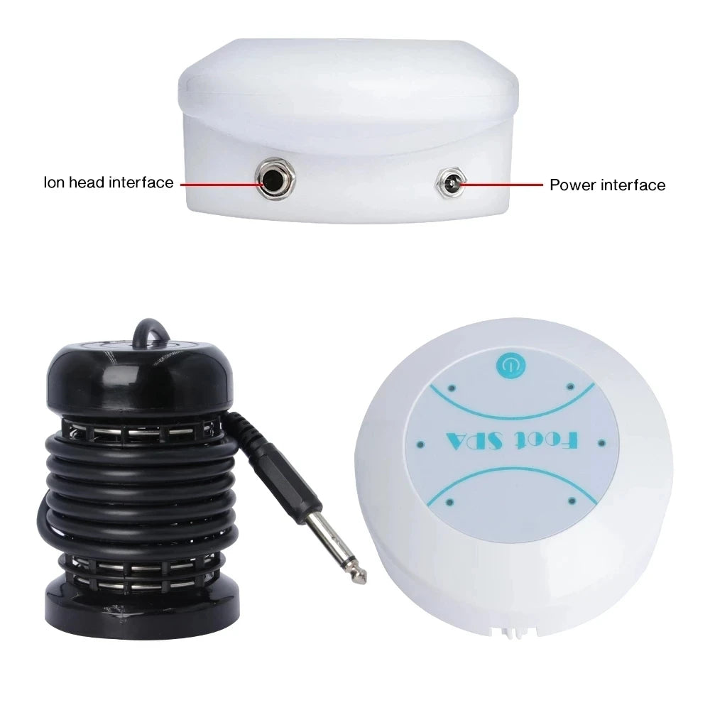 Detox Ionic Cleanse Foot Spa Bath Massager Machines Vibrating Electric Mini FootBath Whirlpool Care Arrays Aqua Health Therapy