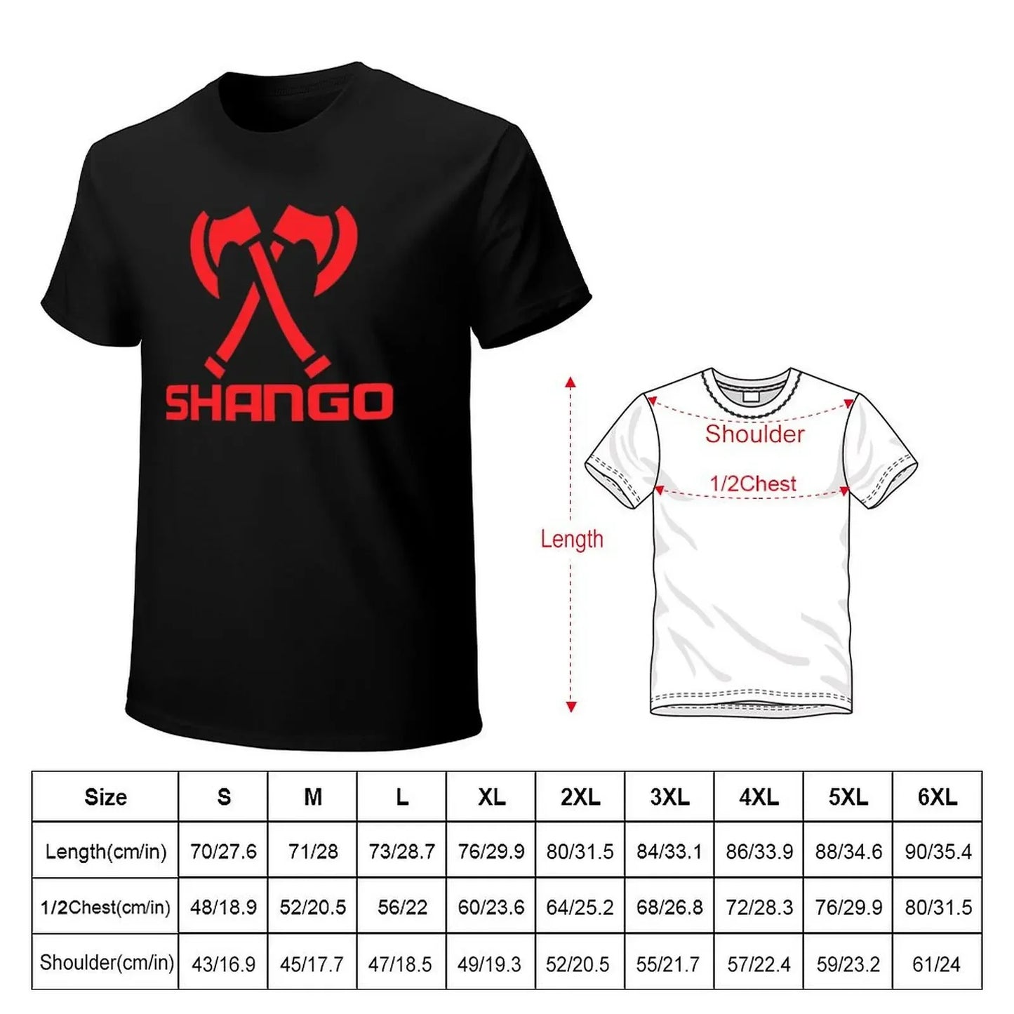Shango Orishas Yoruba Santeria T-Shirt anime t shirts vintage clothes shirts graphic tees mens fashion