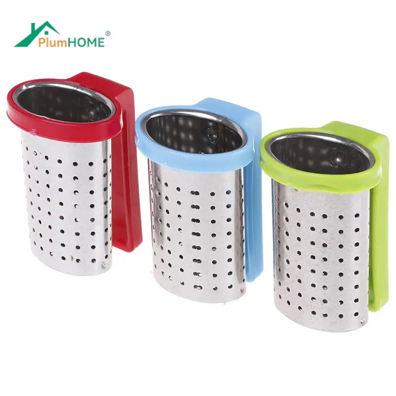 Stainless Steel Tea Infuser Loose Leaf Tea Diffuser Strainer Herbal Spice Filter Drinkware Tea Accessories With Handle Hanger