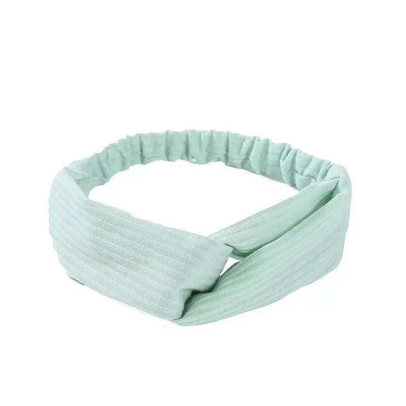 2022 New Fashion Women Summer Style Headbands Bohemian Girl Cross Turban Bandage Bandanas Hairbands Headwear Hair Accessories