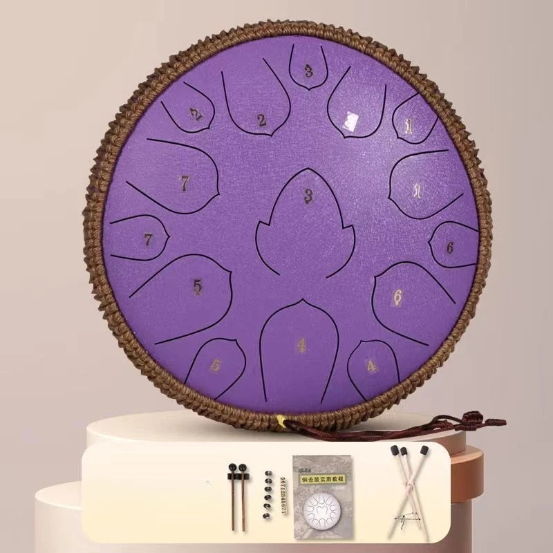 Panem Tongue Drum 13 Inch Steel Tongue Drum Accessories Musical Instruments Percussion Meditation Spiritual Chamanico Drums