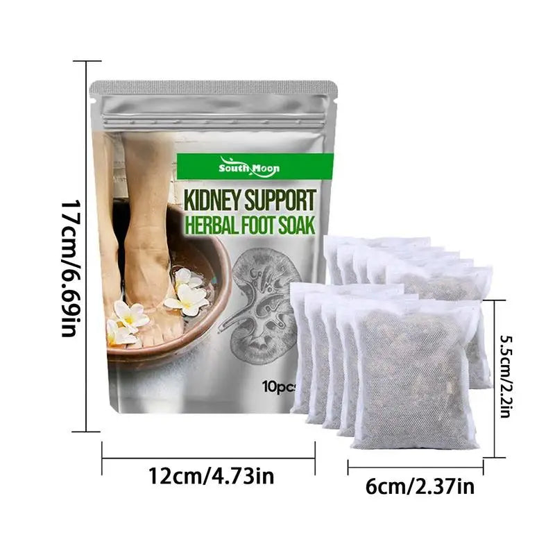 10Pcs Foot Cleansing Soak Natural Herbal Detox Relieve Fatigue Slimming Foot Spa Soak Improve Sleep Body Reflexology Spa Relax