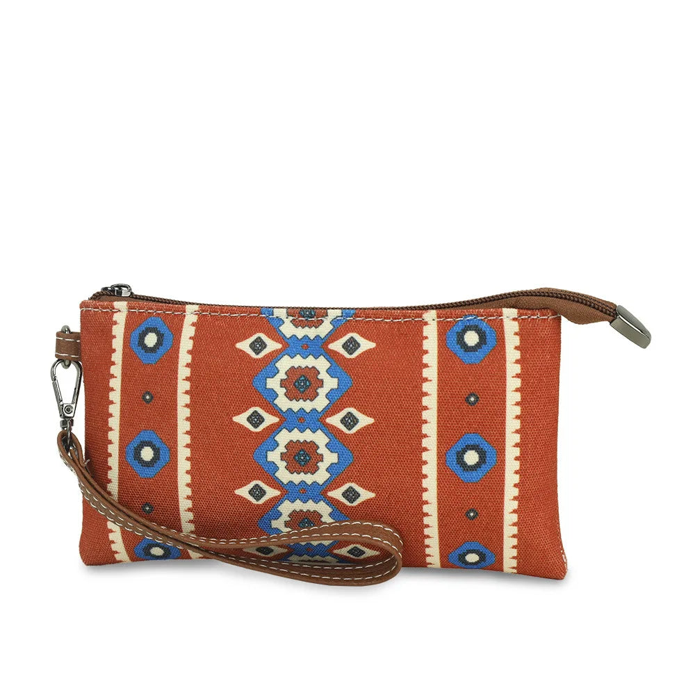Hot Selling Bohemian Style Women's Wallet Fashion European American Retro Portable Women's Bag Leisure Trend Zipper Small Wallet