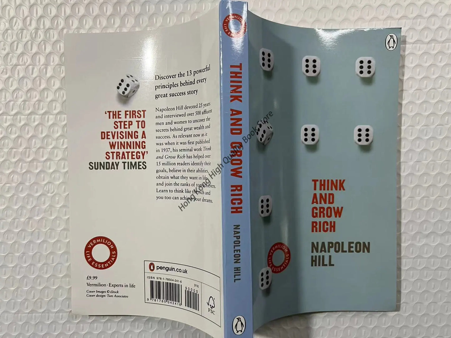 Think and Grow Rich By Napoleon Hill Motivational Personal Transformation Self-Help English Book Paperback