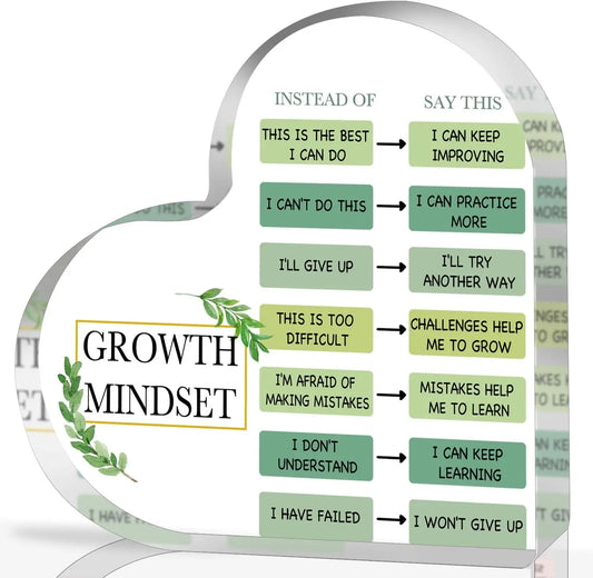 Growth mindset decoration, changing your mindset decoration, acrylic spiritual inspirational gift,  inspirational gift