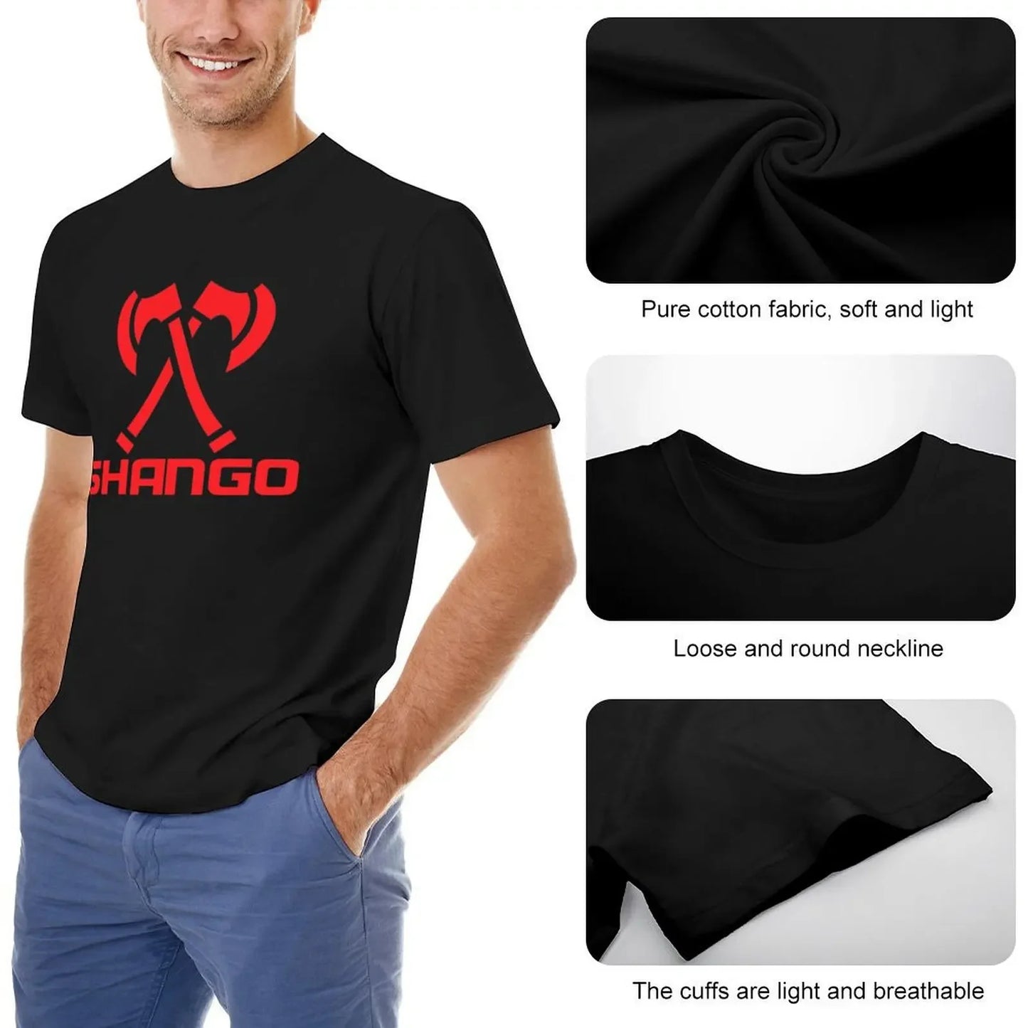 Shango Orishas Yoruba Santeria T-Shirt anime t shirts vintage clothes shirts graphic tees mens fashion