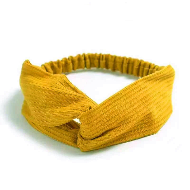 2022 New Fashion Women Summer Style Headbands Bohemian Girl Cross Turban Bandage Bandanas Hairbands Headwear Hair Accessories