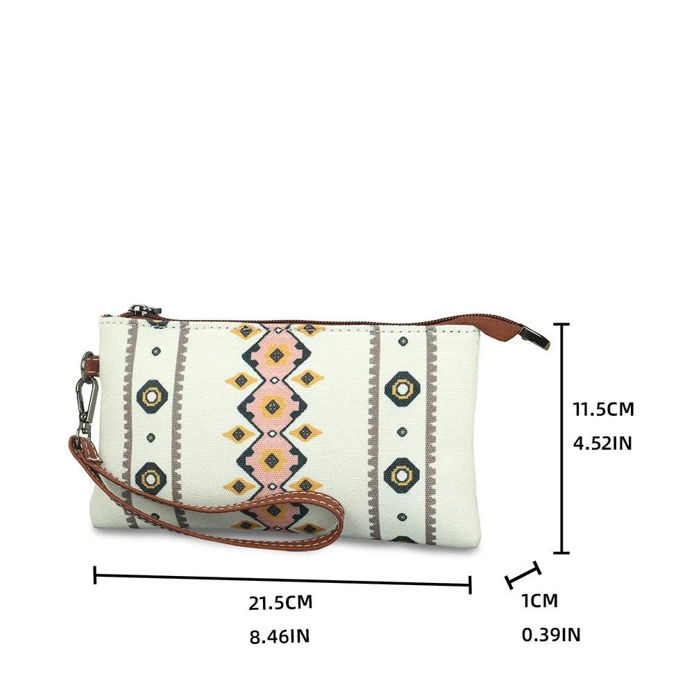 Hot Selling Bohemian Style Women's Wallet Fashion European American Retro Portable Women's Bag Leisure Trend Zipper Small Wallet