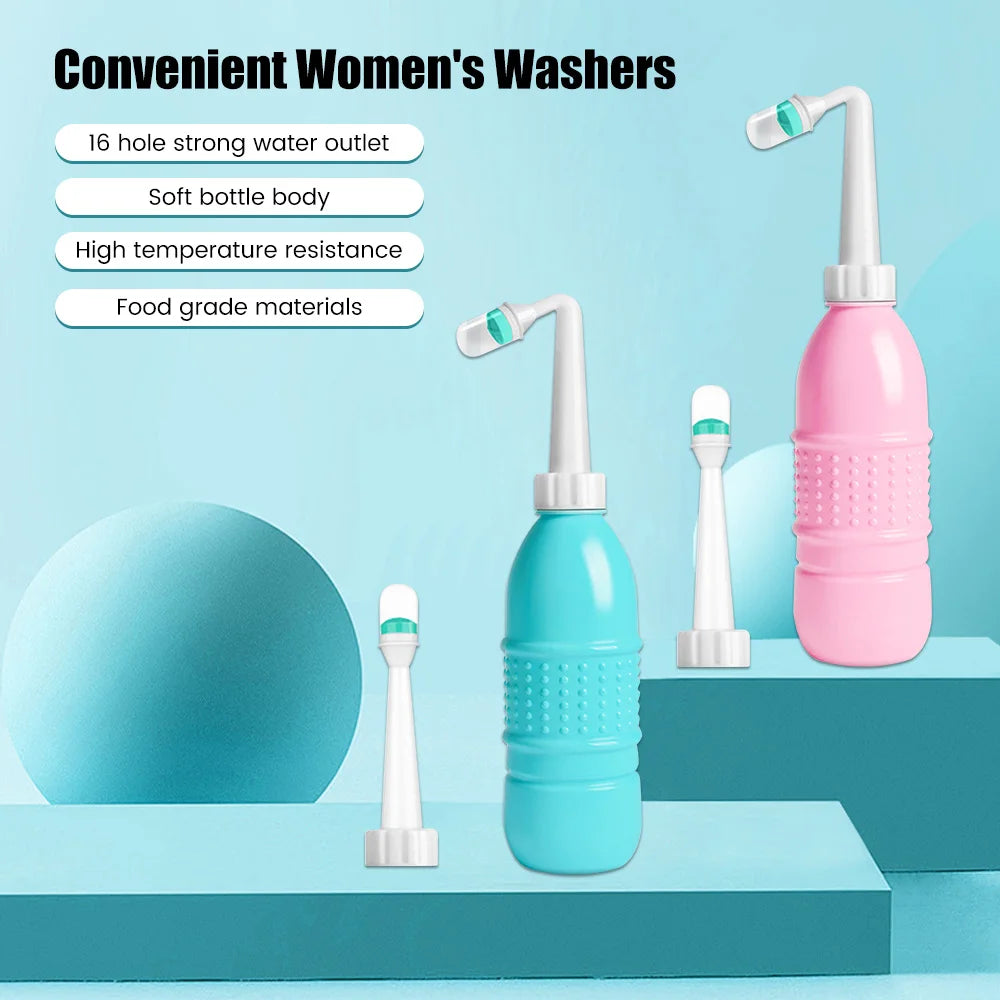 Portable Bidet Spray Handheld Travel Bidet For Pregnant Women Baby Cleansing Water Washer Bottle Washing Hygiene Nozzle Toilet