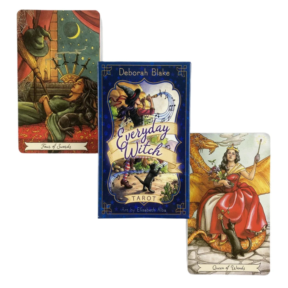 Everyday Witch Tarot Cards A 78 Deck Oracle English Visions Divination Edition Borad Playing Games