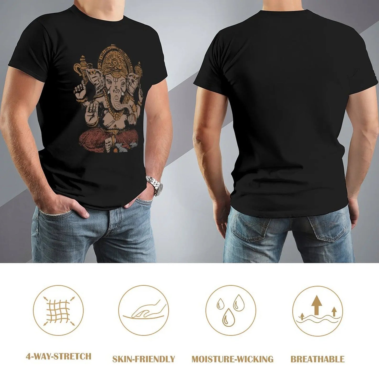 Ganesha 3D T-Shirt shirts graphic tees sweat mens t shirts pack