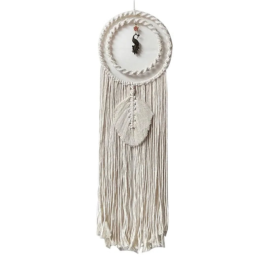 Macrame Wall Hanging Tapestry Dreamcatcher Hand-Woven Bohemia Tassel Curtain Tapestry Wedding Backgrou Boho Decor