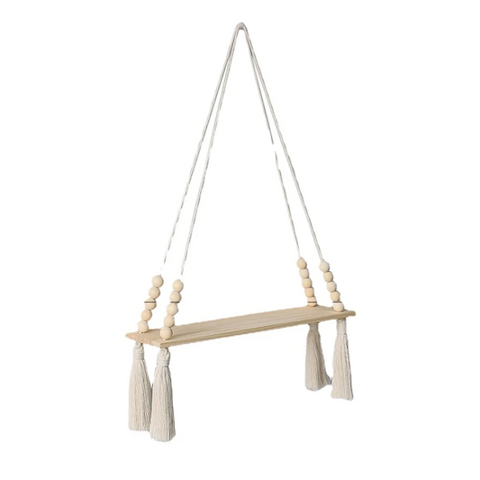 Shelf Boho Decor Shelves on Wall Wood Decoration for Bedroom Living Room A
