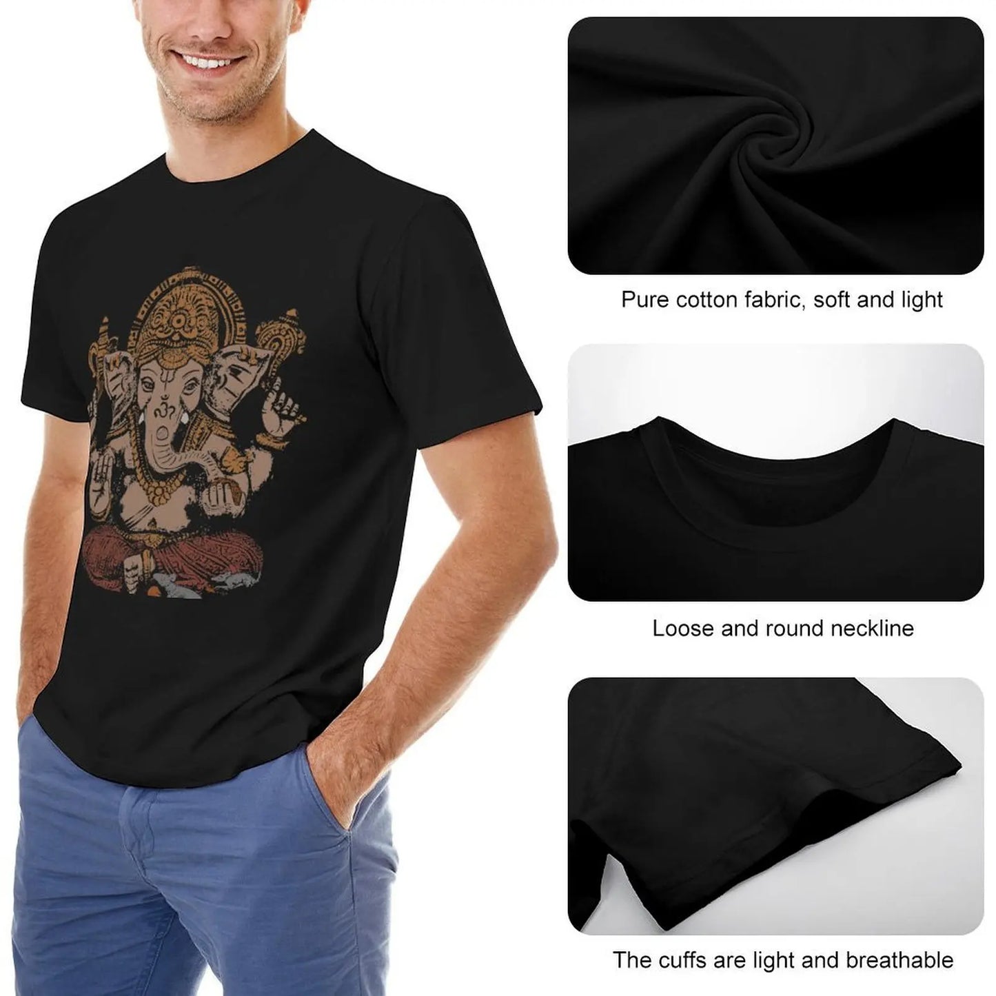 Ganesha 3D T-Shirt shirts graphic tees sweat mens t shirts pack