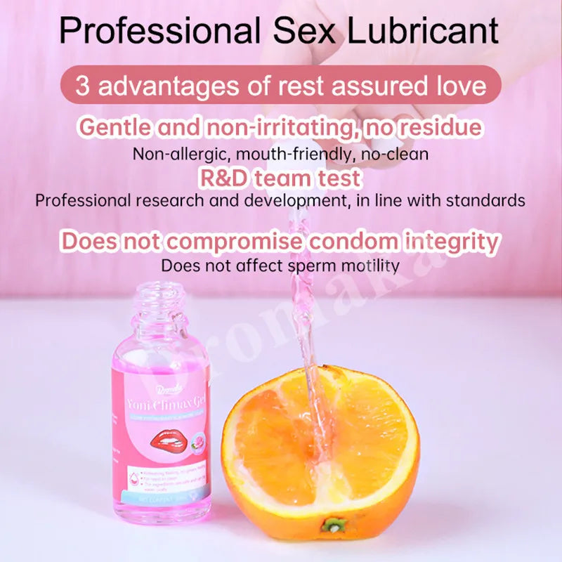 Dromaka 30ml WAP Natural Plant Based Yoni Slime Lubricant Balance pH Women Private Part Wetter Yoni Climax Gel