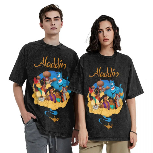 Funny Arabian Aladdin T-Shirts Men Round Collar Cotton T Shirt Aladdin Short Sleeve Tees New Arrival Clothes