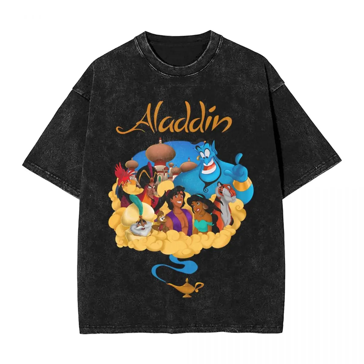 Funny Arabian Aladdin T-Shirts Men Round Collar Cotton T Shirt Aladdin Short Sleeve Tees New Arrival Clothes