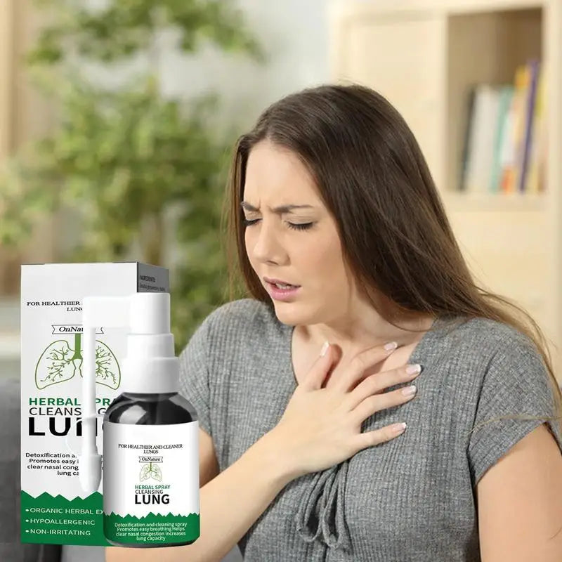 Oral Spray Relieves Throat Sinus Pressure Relief Spray Herbal Spray Cleansing Lung Relieve Nasal Discomfort 20ml Small Capacity