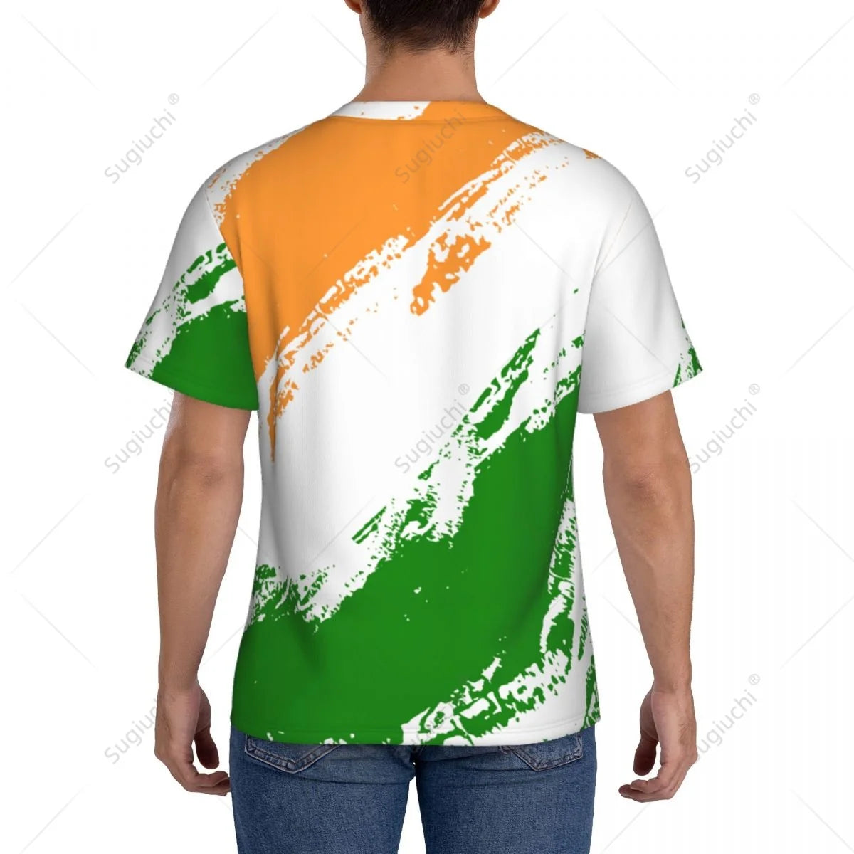 Custom Name Nunber India Flag Color Men Tight Sports T-shirt Women Tees jersey For Soccer Football Fans