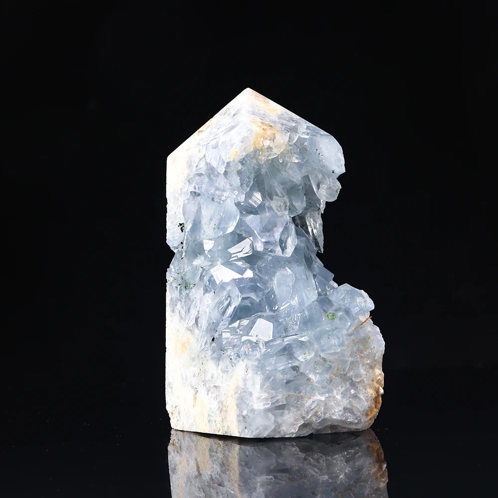 Mineraali 300-1500g Natural Blue Celestite Crystal Druzy Cluster Home Decor Irregular Healing Specimen Stone for Teaching Dreams