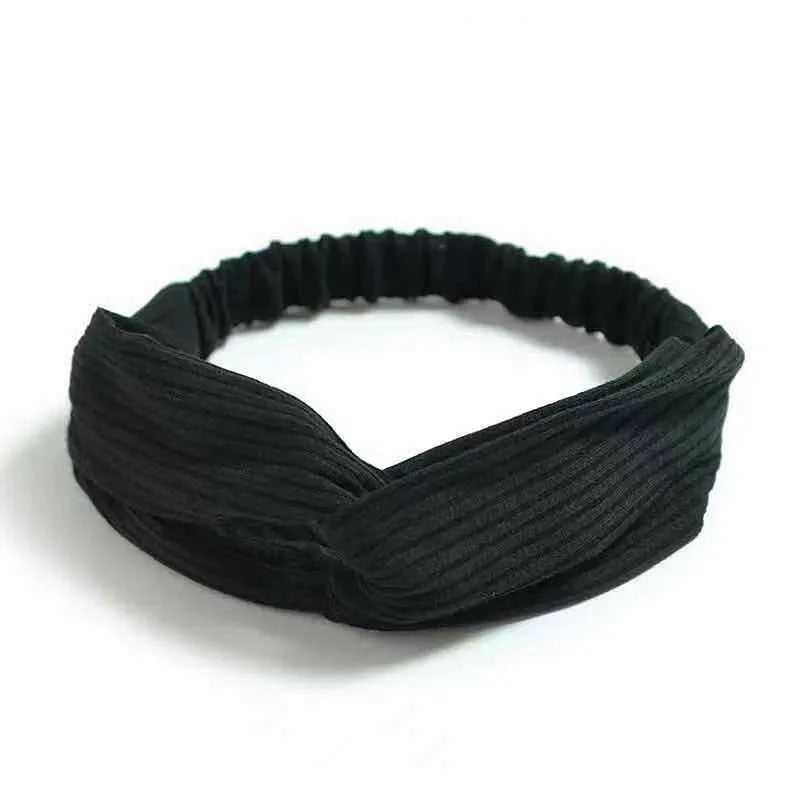 2022 New Fashion Women Summer Style Headbands Bohemian Girl Cross Turban Bandage Bandanas Hairbands Headwear Hair Accessories