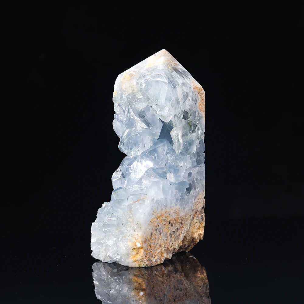 Mineraali 300-1500g Natural Blue Celestite Crystal Druzy Cluster Home Decor Irregular Healing Specimen Stone for Teaching Dreams