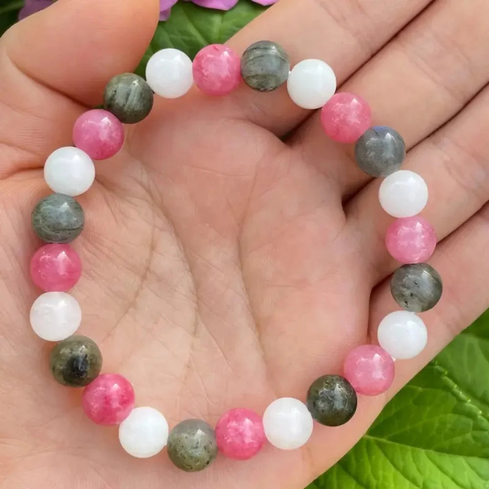 positive energy bracelet for women natural stone emotion braclet trendy crystal spiritual jewelry teacher mom 50th 21st birthday