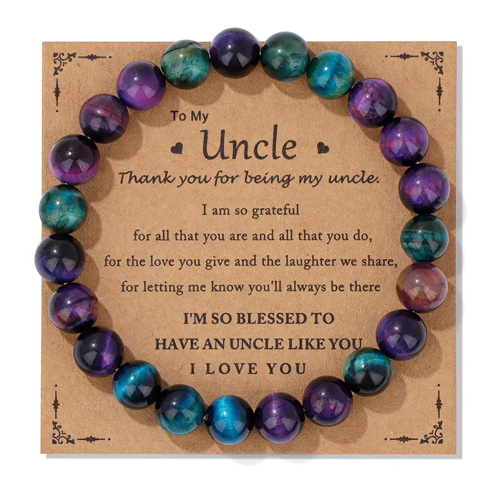 Fashion Tiger Eye Beaded Bracelet Natural Stone Stretch Bracelet With Different Blessings Women Men Protection Spiritual Jewelry