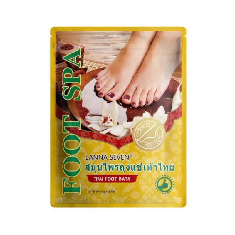 30g*10Pcs/bag Thailand Foot Bath Herbal Slimming Foot Cleansing Soak Oil Dehumidification Detox Relieve Fatigue Foot Care