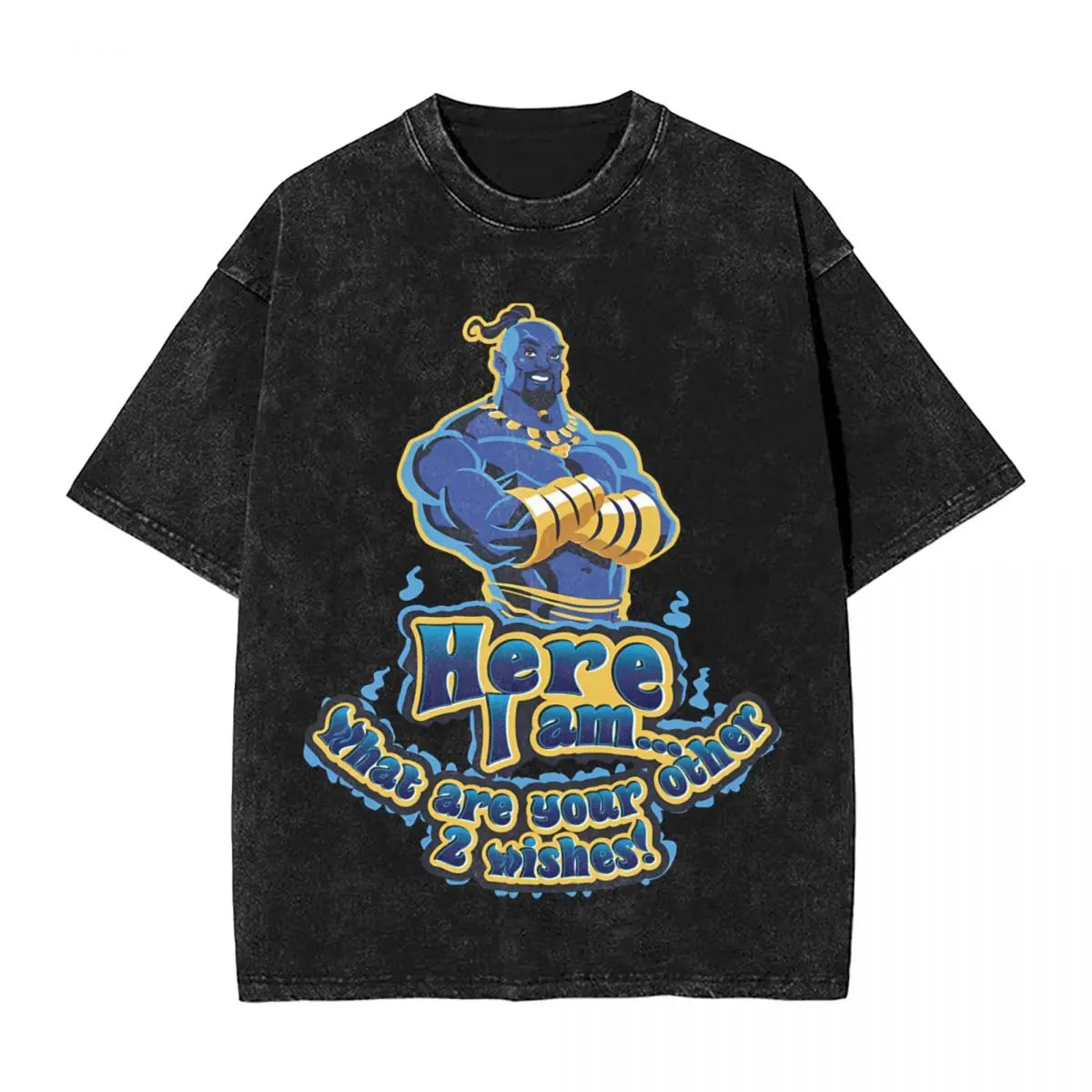 Funny Arabian Aladdin T-Shirts Men Round Collar Cotton T Shirt Aladdin Short Sleeve Tees New Arrival Clothes