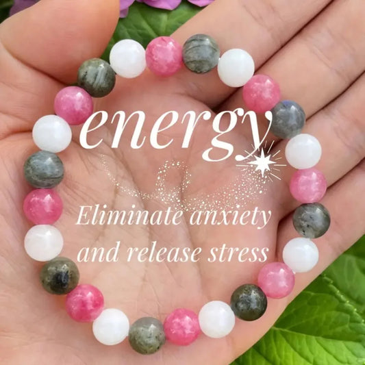 positive energy bracelet for women natural stone emotion braclet trendy crystal spiritual jewelry teacher mom 50th 21st birthday